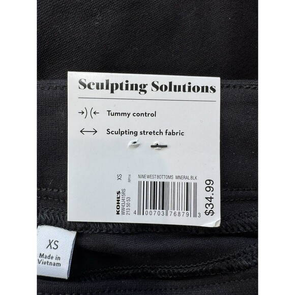 Nine West Pants Size XS Bootcut Stretch Pull On Sculpting Tummy NWT Womens - Picture 6 of 7